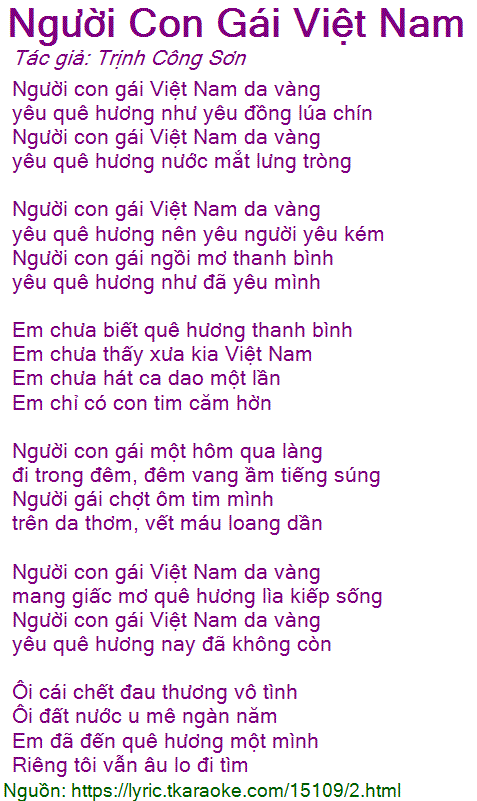 Người Con Gái Việt Nam