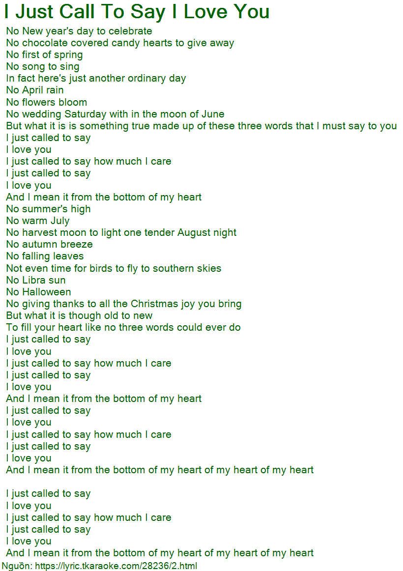 LYRICS I JUST CALLED lyrics i just called: