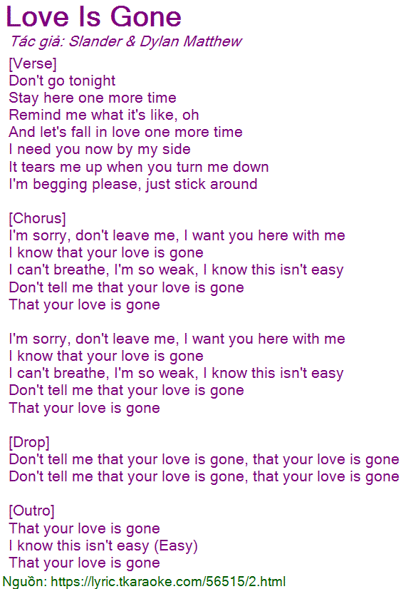 Im sorry dont leave me lyrics